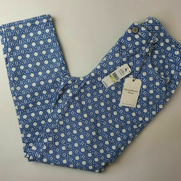 Tommy Bahama Denim NWT Cataline Caning Ankle Jeans - Picture 4 of 11